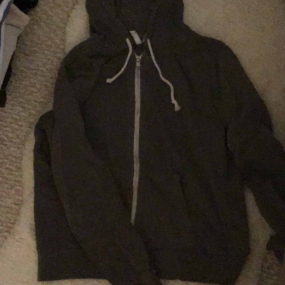 Dark Gray Zip Up Hoodie
